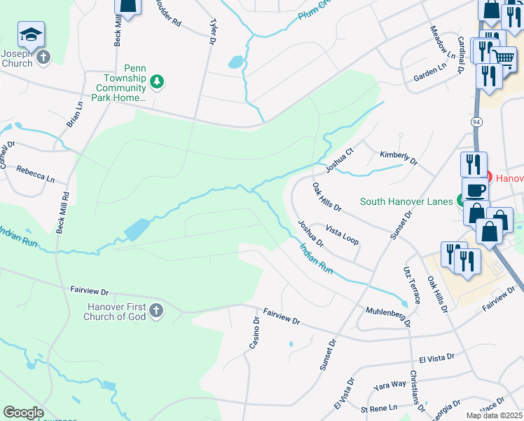 map of restaurants, bars, coffee shops, grocery stores, and more near 139 Knobby Hook Drive in Hanover
