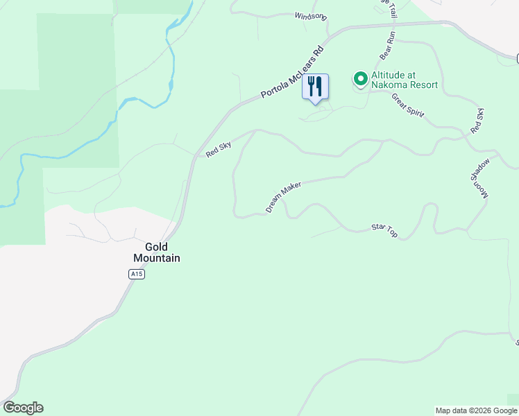 map of restaurants, bars, coffee shops, grocery stores, and more near Dream Maker in Plumas County
