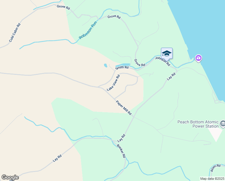 map of restaurants, bars, coffee shops, grocery stores, and more near 20 Lake View Road in Delta