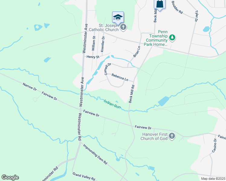 map of restaurants, bars, coffee shops, grocery stores, and more near 11 Cornell Dr in Hanover