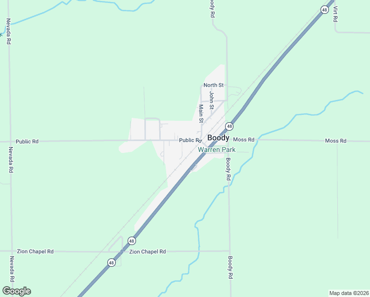 map of restaurants, bars, coffee shops, grocery stores, and more near in Boody