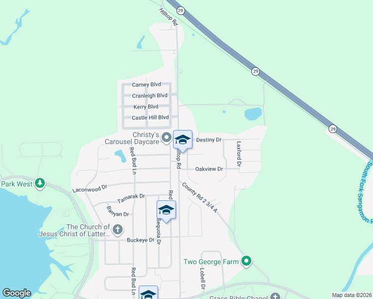 map of restaurants, bars, coffee shops, grocery stores, and more near in Springfield