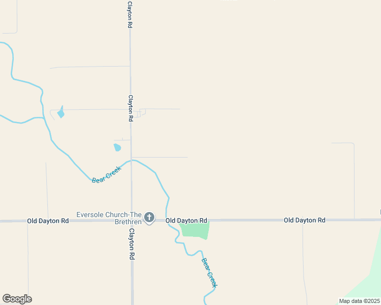 map of restaurants, bars, coffee shops, grocery stores, and more near 1282 Clayton Road in Brookville