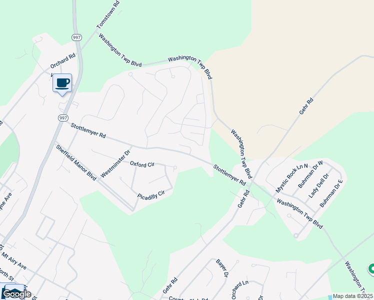 map of restaurants, bars, coffee shops, grocery stores, and more near 8844 Hillside Way in Waynesboro