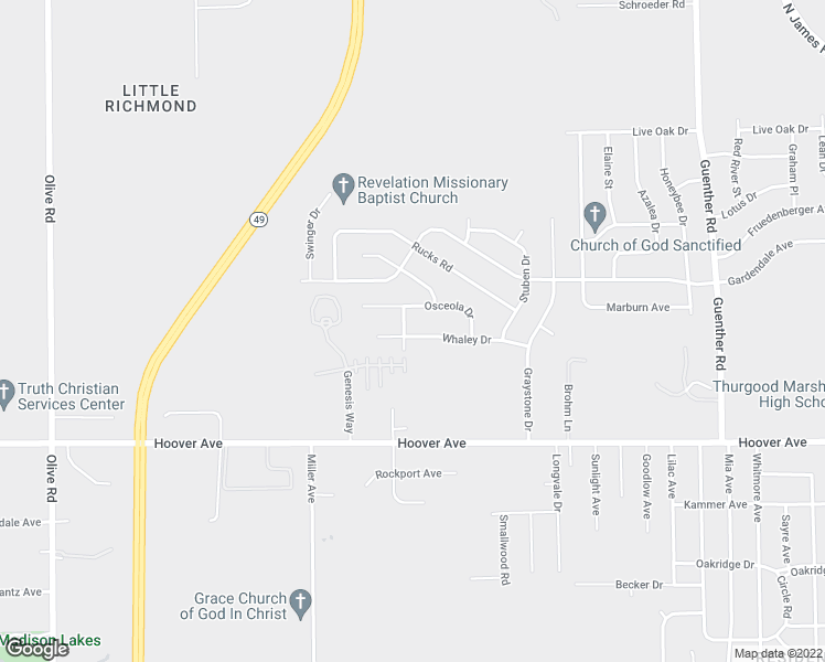 map of restaurants, bars, coffee shops, grocery stores, and more near 5293 Whaley Drive in Dayton