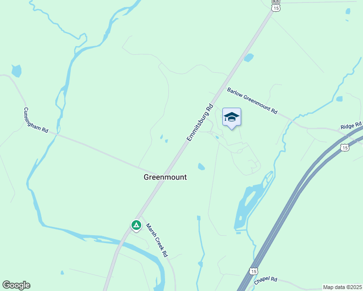 map of restaurants, bars, coffee shops, grocery stores, and more near 2681 Emmitsburg Road in Gettysburg