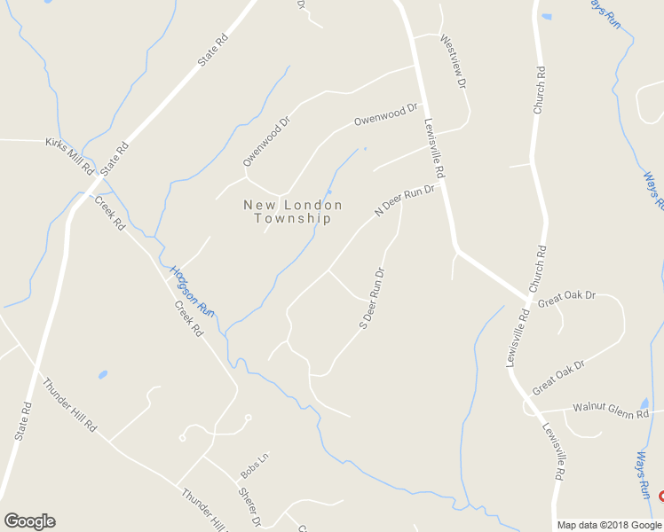 map of restaurants, bars, coffee shops, grocery stores, and more near 167 North Deer Run Drive in Lincoln University