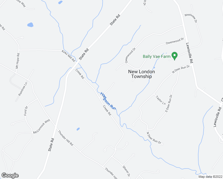 map of restaurants, bars, coffee shops, grocery stores, and more near 202 Creek Road in Lincoln University