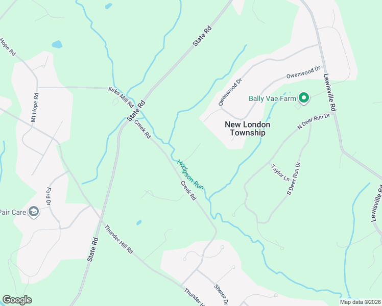 map of restaurants, bars, coffee shops, grocery stores, and more near 202 Creek Road in Lincoln University