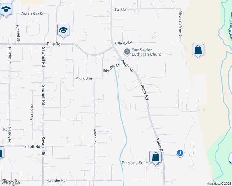 map of restaurants, bars, coffee shops, grocery stores, and more near 6281 Harold Lane in Paradise