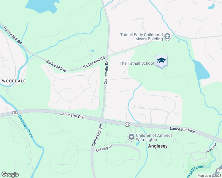 map of restaurants, bars, coffee shops, grocery stores, and more near 102 Lands End Road in Wilmington