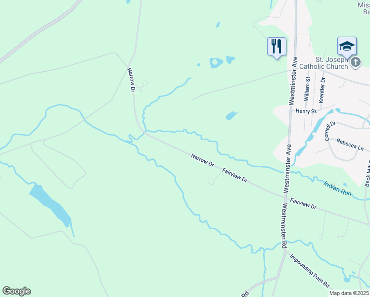 map of restaurants, bars, coffee shops, grocery stores, and more near 560 Narrow Drive in Hanover