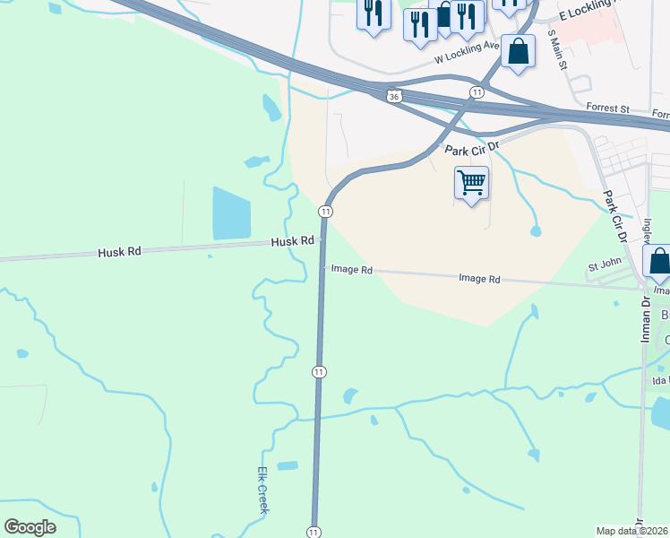 map of restaurants, bars, coffee shops, grocery stores, and more near 23102 Image Road in Brookfield