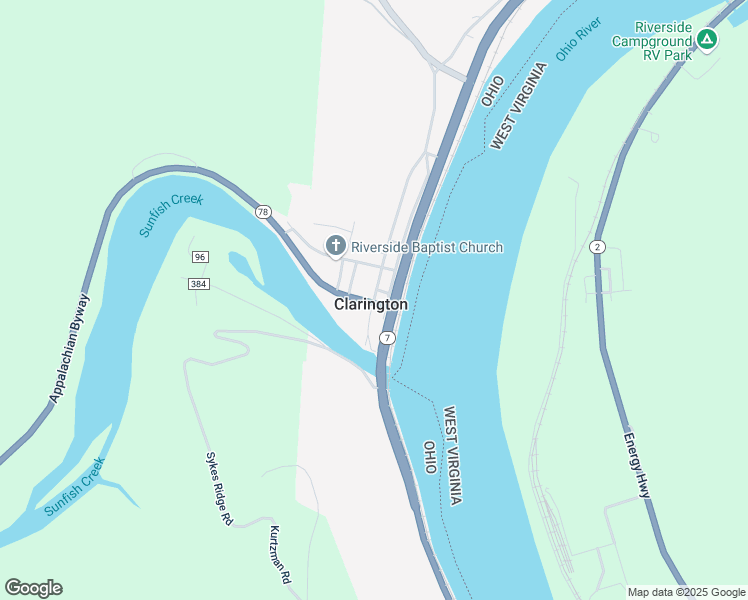 map of restaurants, bars, coffee shops, grocery stores, and more near 200 Market Street in Clarington