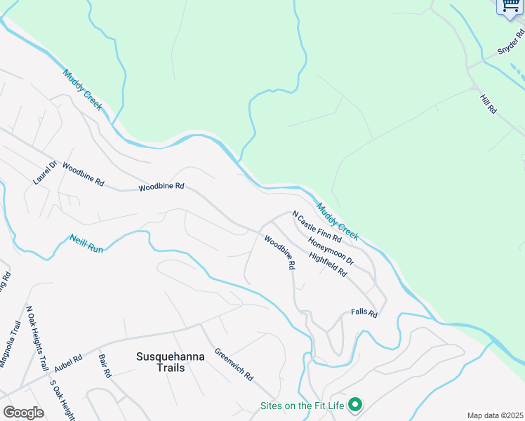 map of restaurants, bars, coffee shops, grocery stores, and more near 39 North Castle Finn Road in Airville