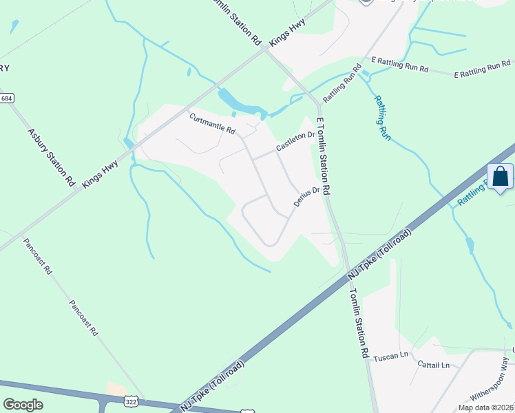 map of restaurants, bars, coffee shops, grocery stores, and more near 55 Curtmantle Road in Mickleton