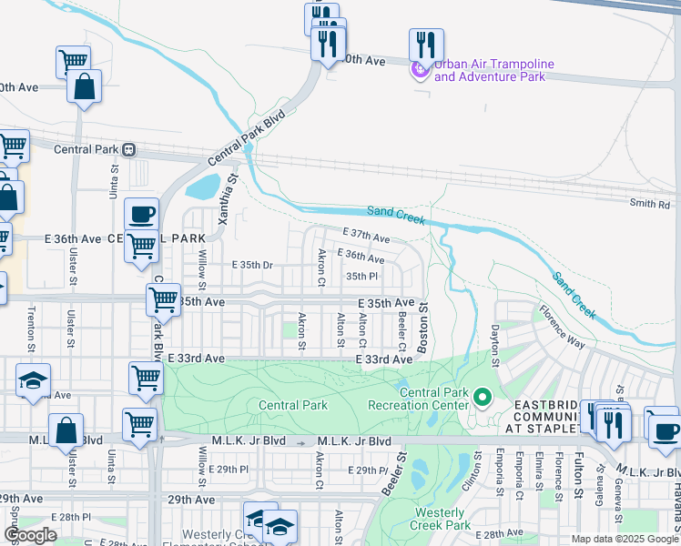 map of restaurants, bars, coffee shops, grocery stores, and more near in 