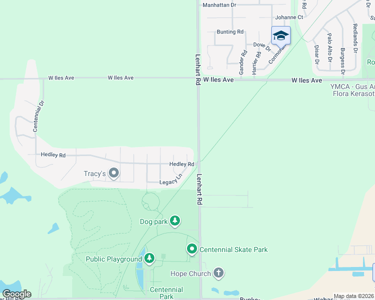 map of restaurants, bars, coffee shops, grocery stores, and more near 2706 Johnathan Place in Springfield