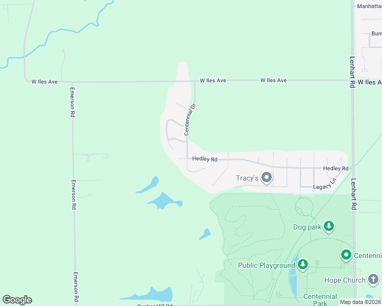 map of restaurants, bars, coffee shops, grocery stores, and more near 2705 Centennial Drive in Springfield