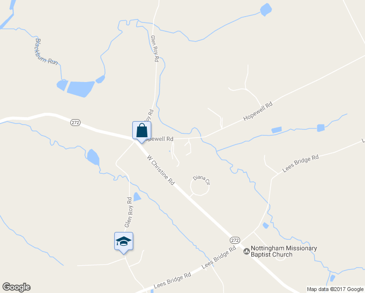 map of restaurants, bars, coffee shops, grocery stores, and more near 2272 Hopewell Road in Chester County