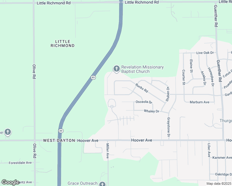 map of restaurants, bars, coffee shops, grocery stores, and more near 1400 Hagerman Drive in Dayton