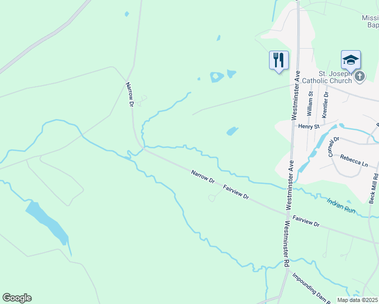 map of restaurants, bars, coffee shops, grocery stores, and more near 560 Narrow Drive in Hanover