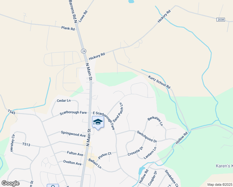 map of restaurants, bars, coffee shops, grocery stores, and more near 224 Throttle Court in Stewartstown