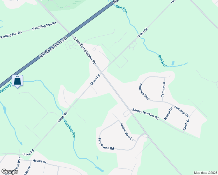 map of restaurants, bars, coffee shops, grocery stores, and more near 139 East Wolfert Station Road in Mickleton