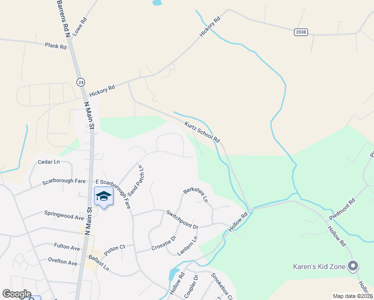 map of restaurants, bars, coffee shops, grocery stores, and more near 282 Runningboard Rd in Stewartstown