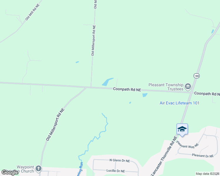 map of restaurants, bars, coffee shops, grocery stores, and more near 6904 Coonpath Rd NE in Lancaster