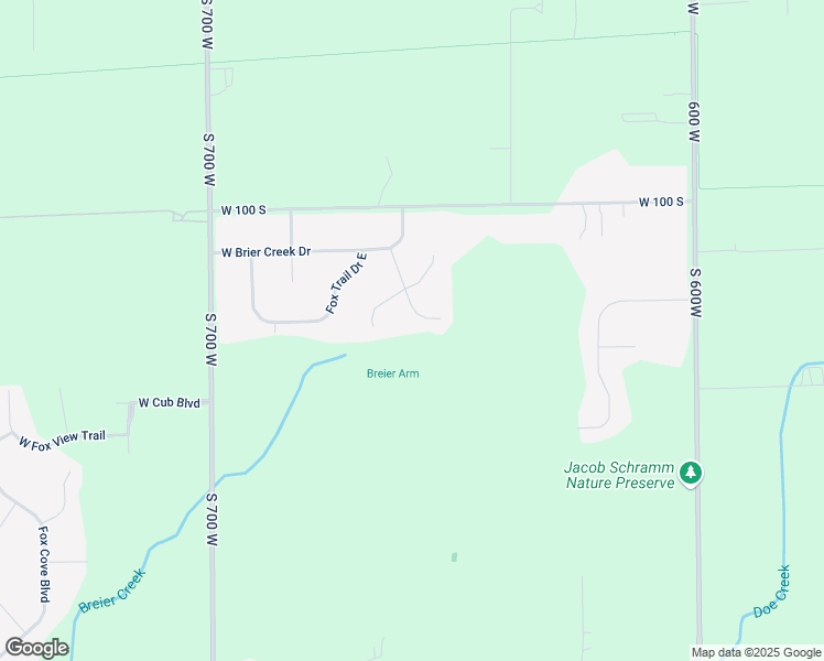 map of restaurants, bars, coffee shops, grocery stores, and more near 6719 Lana Court West in New Palestine