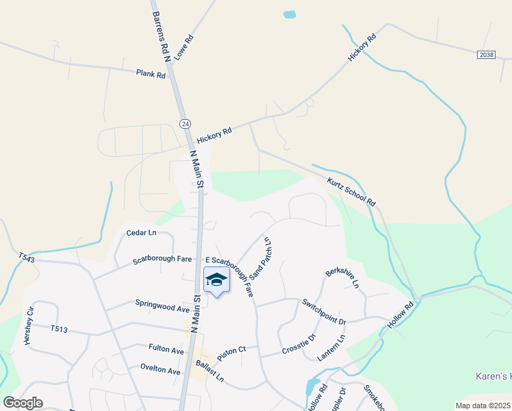 map of restaurants, bars, coffee shops, grocery stores, and more near 217 Throttle Court in Stewartstown