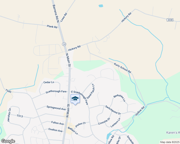 map of restaurants, bars, coffee shops, grocery stores, and more near 217 Throttle Court in Stewartstown