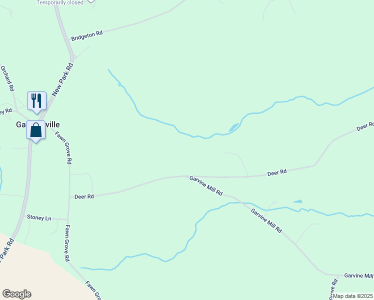 map of restaurants, bars, coffee shops, grocery stores, and more near 287 Deer Rd in Fawn Grove