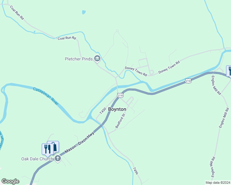 map of restaurants, bars, coffee shops, grocery stores, and more near 202-220 Yommer Lane in Salisbury