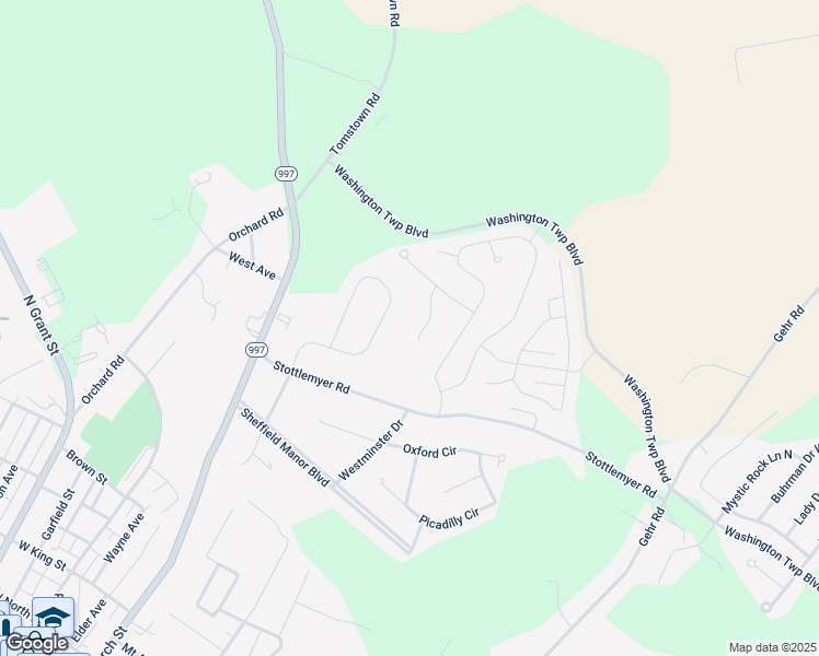 map of restaurants, bars, coffee shops, grocery stores, and more near 10309 Hunters Ridge Drive in Waynesboro