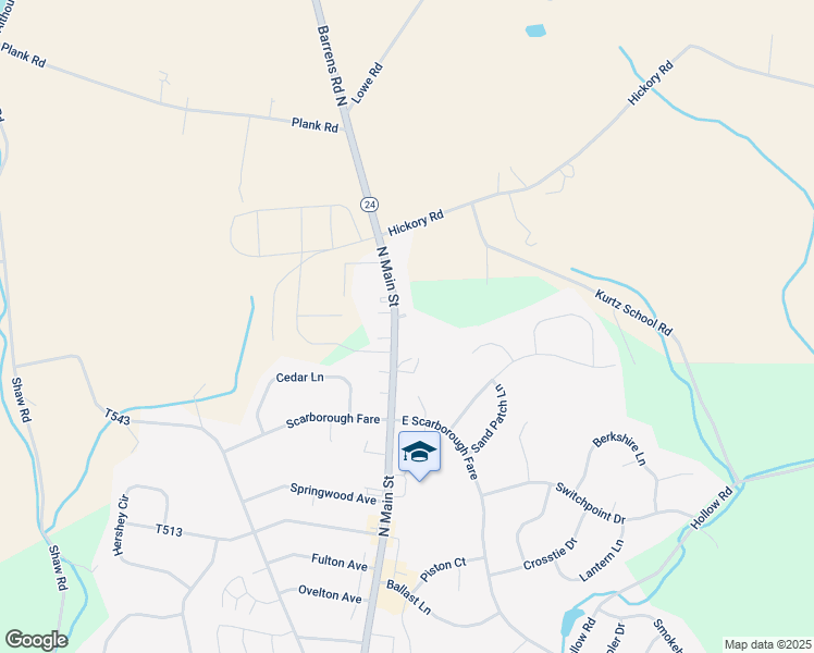 map of restaurants, bars, coffee shops, grocery stores, and more near 17587 Barrens Road North in Stewartstown