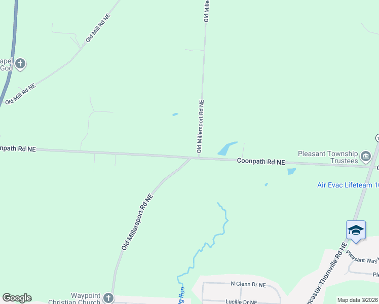 map of restaurants, bars, coffee shops, grocery stores, and more near 2961 Old Millersport Road Northeast in Lancaster