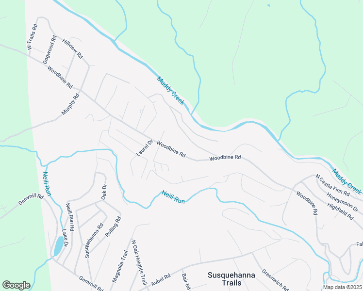 map of restaurants, bars, coffee shops, grocery stores, and more near 7722 Woodbine Road in Airville