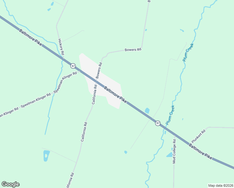 map of restaurants, bars, coffee shops, grocery stores, and more near 3828 Baltimore Pike in Littlestown