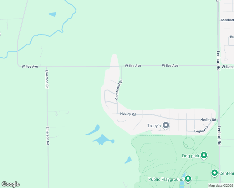 map of restaurants, bars, coffee shops, grocery stores, and more near Centennial Drive in Springfield