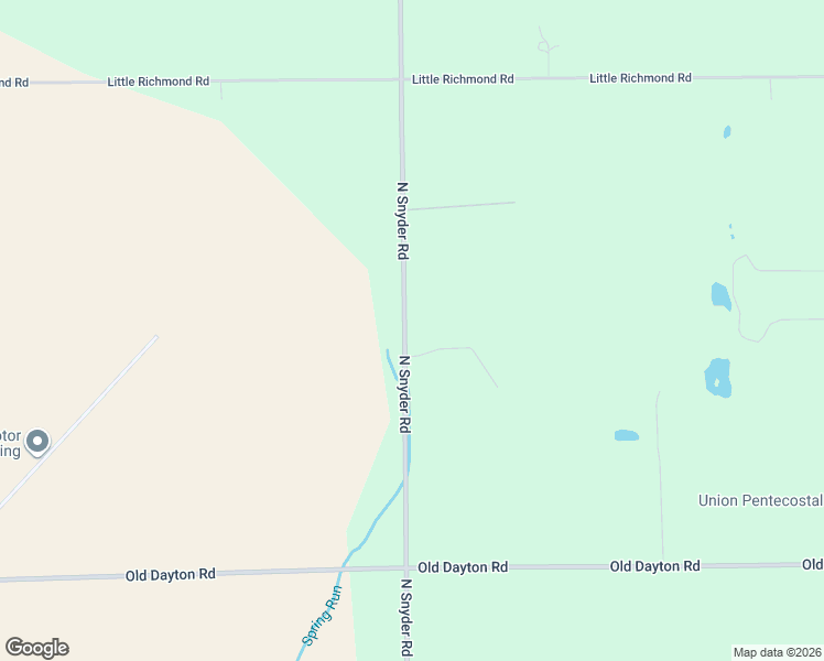 map of restaurants, bars, coffee shops, grocery stores, and more near 1500 North Snyder Road in Dayton