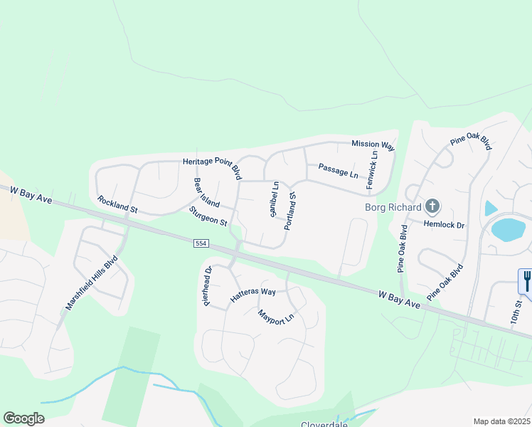 map of restaurants, bars, coffee shops, grocery stores, and more near 11 Sanibel Lane in Barnegat Township