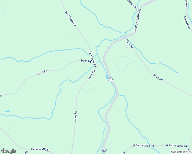 map of restaurants, bars, coffee shops, grocery stores, and more near 459 Jones Road in Fawn Grove