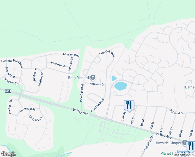 map of restaurants, bars, coffee shops, grocery stores, and more near 9 Bellwood Court in Barnegat Township