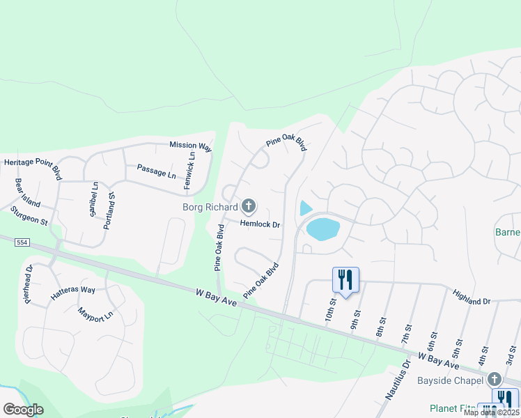 map of restaurants, bars, coffee shops, grocery stores, and more near 9 Bellwood Court in Barnegat Township