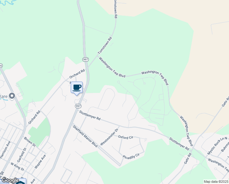 map of restaurants, bars, coffee shops, grocery stores, and more near 8643 Harper Drive in Waynesboro
