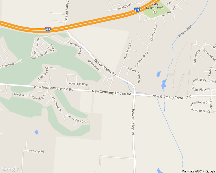 map of restaurants, bars, coffee shops, grocery stores, and more near 2768 Austin Place in Beavercreek
