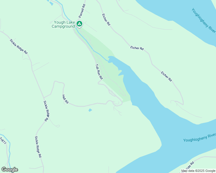 map of restaurants, bars, coffee shops, grocery stores, and more near 340 Tub Run Road in Confluence