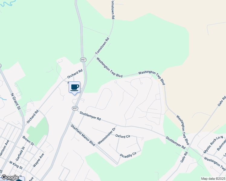 map of restaurants, bars, coffee shops, grocery stores, and more near 8643 Harper Drive in Waynesboro